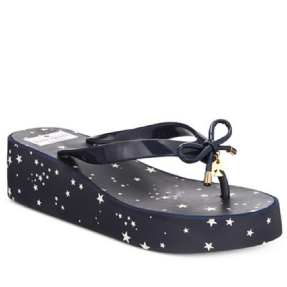 KATE SPADE Wedge Flip Flop Sandals